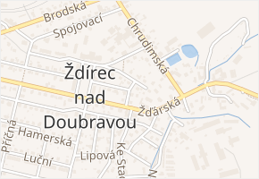 Na rozcestí v obci Ždírec nad Doubravou - mapa ulice