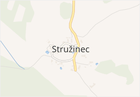 Stružinec v obci Ždírec nad Doubravou - mapa části obce