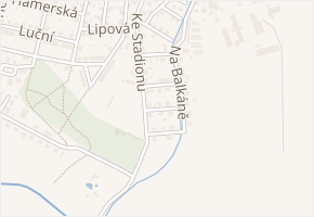 U potoka v obci Ždírec nad Doubravou - mapa ulice