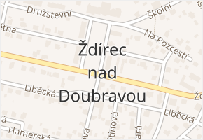 Ždírec nad Doubravou v obci Ždírec nad Doubravou - mapa části obce