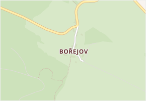 Bořejov v obci Ždírec - mapa části obce