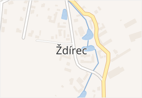 Ždírec v obci Ždírec - mapa části obce
