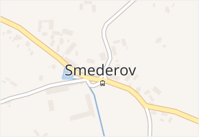 Smederov v obci Ždírec - mapa části obce