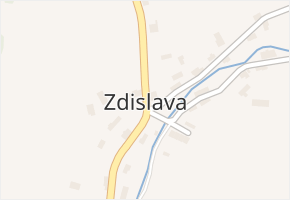 Zdislava v obci Zdislava - mapa části obce