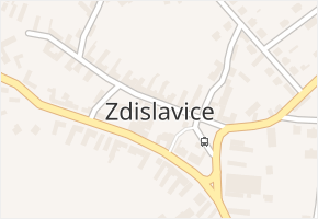 Zdislavice v obci Zdislavice - mapa části obce
