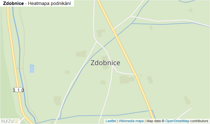Mapa Zdobnice - Firmy v části obce.
