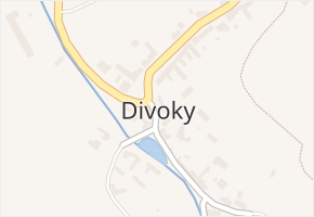 Divoky v obci Zdounky - mapa části obce