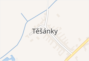 Těšánky v obci Zdounky - mapa části obce