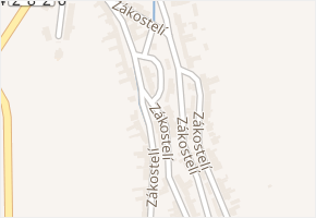 Zákostelí v obci Zdounky - mapa ulice