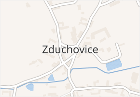 Zduchovice v obci Zduchovice - mapa části obce