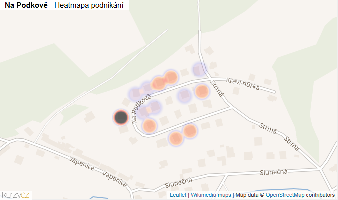 Mapa Na Podkově - Firmy v ulici.