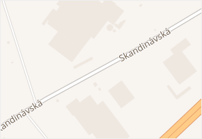 Skandinávská v obci Žebrák - mapa ulice