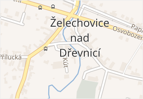 Kút v obci Želechovice nad Dřevnicí - mapa ulice