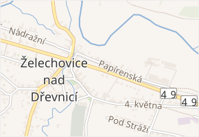Osvobození v obci Želechovice nad Dřevnicí - mapa ulice
