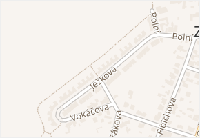 Ježkova v obci Zeleneč - mapa ulice