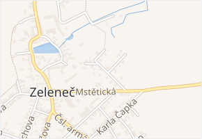 Mstětická v obci Zeleneč - mapa ulice