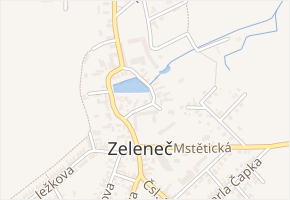 Školní v obci Zeleneč - mapa ulice
