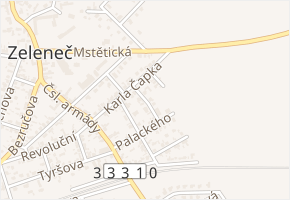 Sokolská v obci Zeleneč - mapa ulice