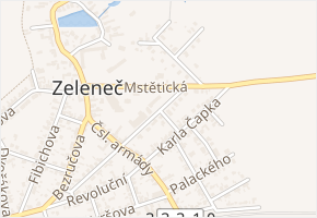 Studentská v obci Zeleneč - mapa ulice