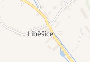 Liběšice v obci Želenice - mapa části obce