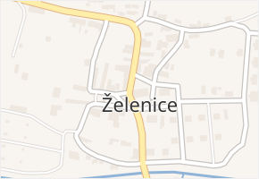 Želenice v obci Želenice - mapa části obce