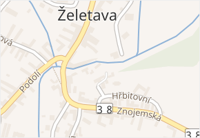 Znojemská v obci Želetava - mapa ulice