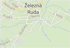 Nad Rybníkem v obci Železná Ruda - mapa ulice
