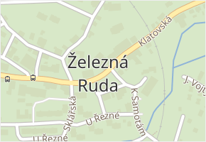 Železná Ruda v obci Železná Ruda - mapa části obce