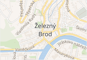 Běliště v obci Železný Brod - mapa ulice