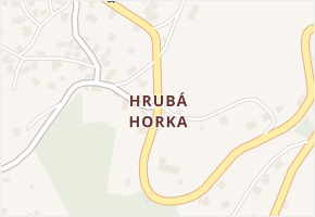 Hrubá Horka v obci Železný Brod - mapa části obce