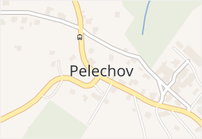 Pelechov v obci Železný Brod - mapa části obce