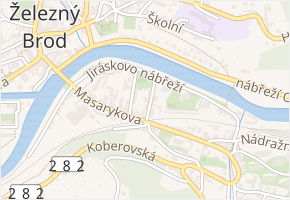 Poštovní v obci Železný Brod - mapa ulice