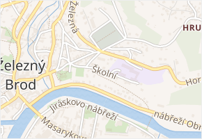 Školní v obci Železný Brod - mapa ulice