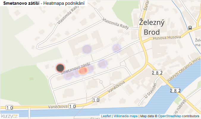 Mapa Smetanovo zátiší - Firmy v ulici.
