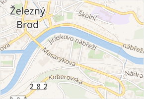 Sokolská v obci Železný Brod - mapa ulice