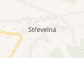 Střevelná v obci Železný Brod - mapa části obce