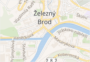 U Stavidel v obci Železný Brod - mapa ulice