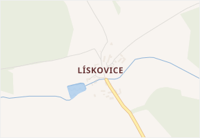 Lískovice v obci Želiv - mapa části obce