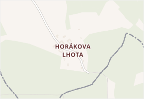 Horákova Lhota v obci Želivsko - mapa části obce