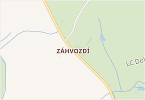 Záhvozdí v obci Želnava - mapa části obce