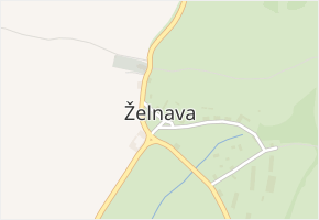 Želnava v obci Želnava - mapa části obce