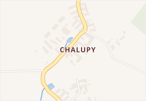 Chalupy v obci Zemětice - mapa části obce