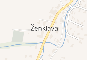 Ženklava v obci Ženklava - mapa části obce