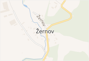 Žernov v obci Žernov - mapa části obce
