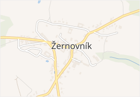 Žernovník v obci Žernovník - mapa části obce