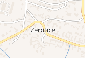 Žerotice v obci Žerotice - mapa části obce