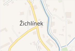 Žichlínek v obci Žichlínek - mapa části obce