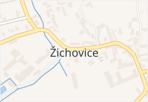 Žichovice v obci Žichovice - mapa části obce