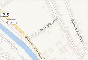 Havlíčkova v obci Židlochovice - mapa ulice