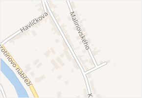 Komenského v obci Židlochovice - mapa ulice